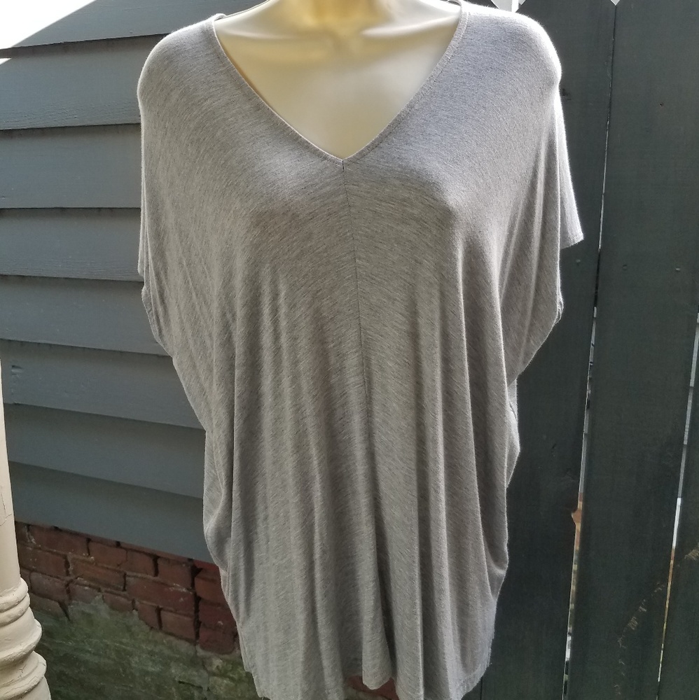 JOY JOY flowing jersey cap sleeve tee sz XS